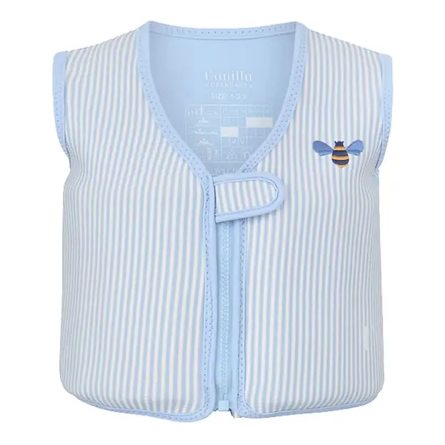 SWIM VEST: Seersucker - Honeybee (1-3years)