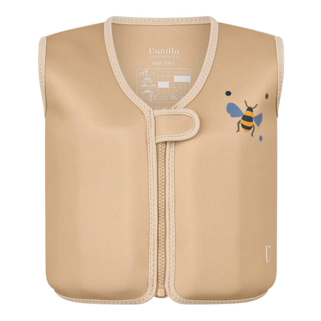 Vanilla Copenhagen Swim Vest Neoprene - Honeybee 3-6Y