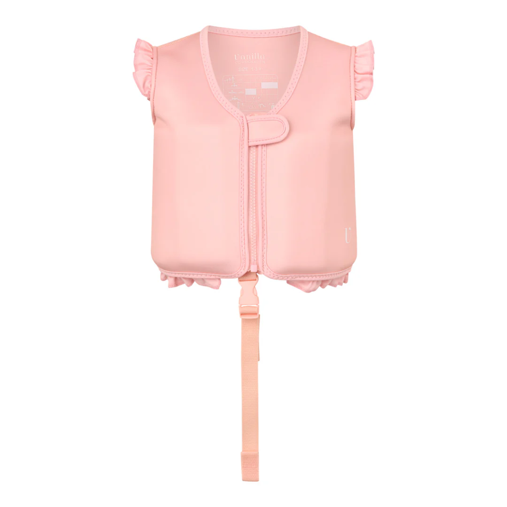Vanilla Copenhagen Swim Vest: Neoprene: English Rose 3-6Y