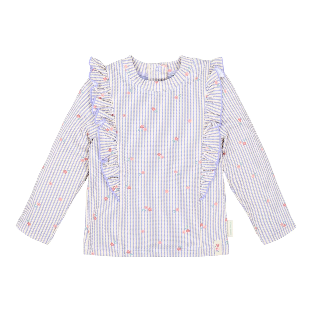 LITTLE DUTCH. Long Sleeve Swim Shirt Dreamy Stripes UPF 40