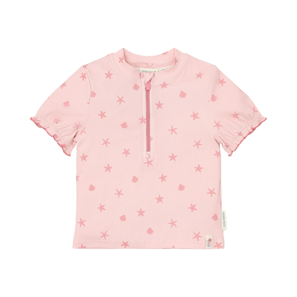 Little Dutch Short Sleeve Swim Shirt Dreamy Seashells