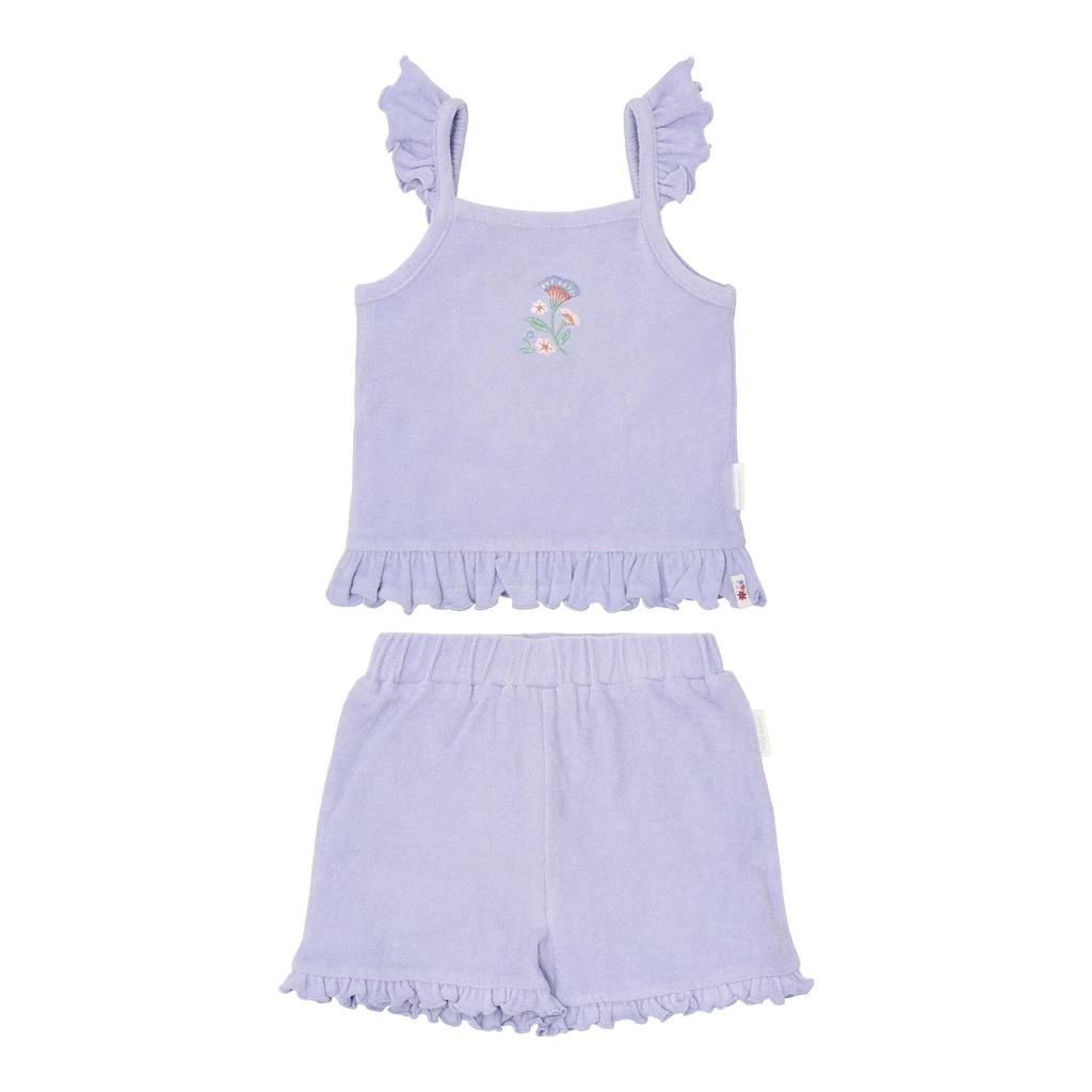 Little Dutch Top and Shorts Dreamy Purple