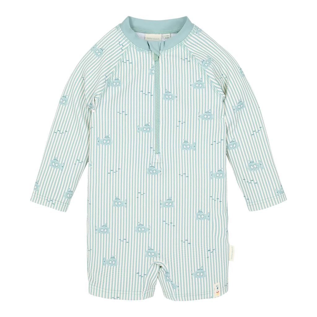 LITTLE DUTCH. Long Sleeve Swimsuit Ocean Adventure UPF 40