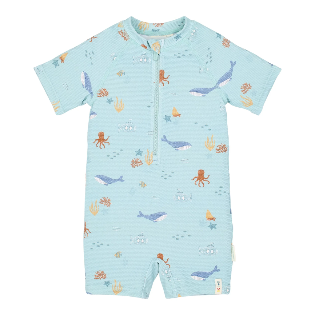 Little Dutch Short Sleeve Swimsuit Ocean Friends
