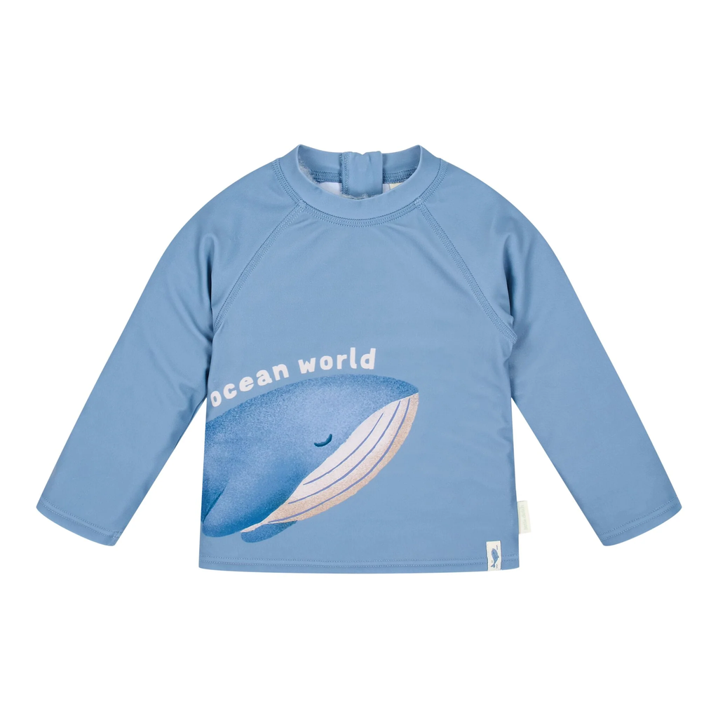 LITTLE DUTCH. Long Sleeve Swim Shirt Ocean Blue UPF 40 