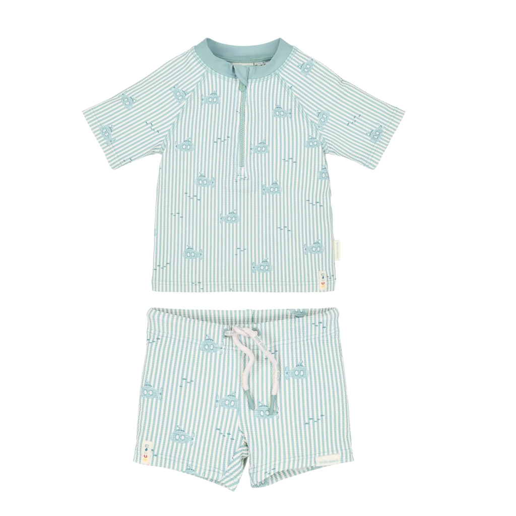 Little Dutch Short Sleeve Swim Shirt and Shorts Ocean Adventure