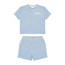 Little Dutch Short Sleeve Shirt and Shorts Ocean World Blue