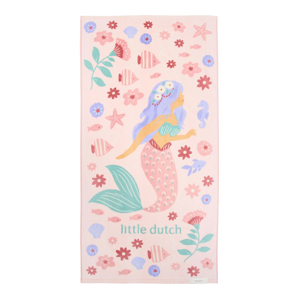 Little Dutch Beach Towel Dreamy Mermaid Multicolour 