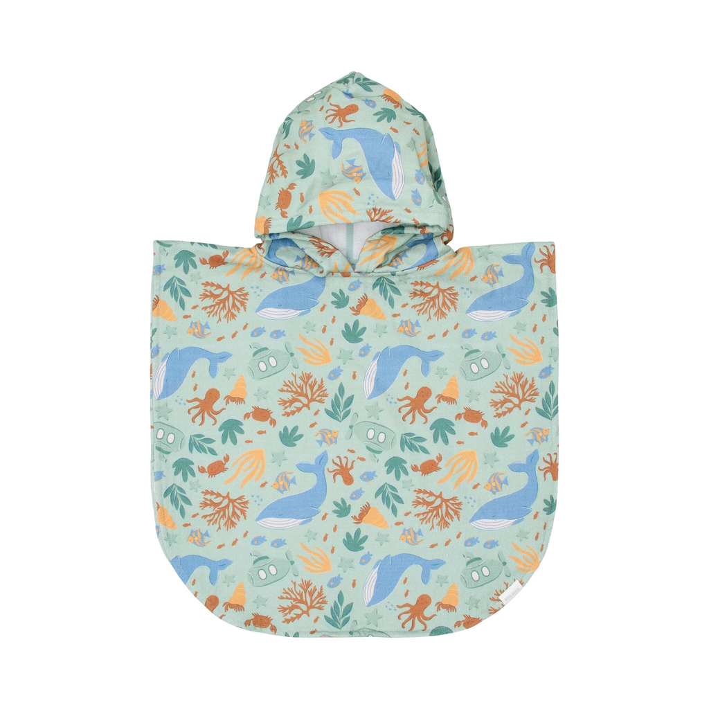 Little Dutch Beach Poncho Ocean World Multicolour
