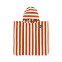 Little Dutch Beach Poncho Ocean World Brown Stripe