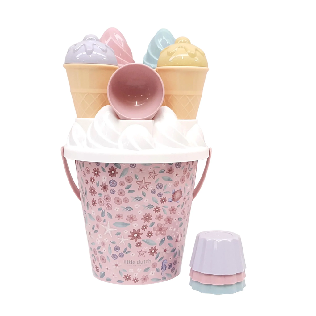 Little Dutch Ice Cream Bucket Set Dreamy Mermaid 14pcs