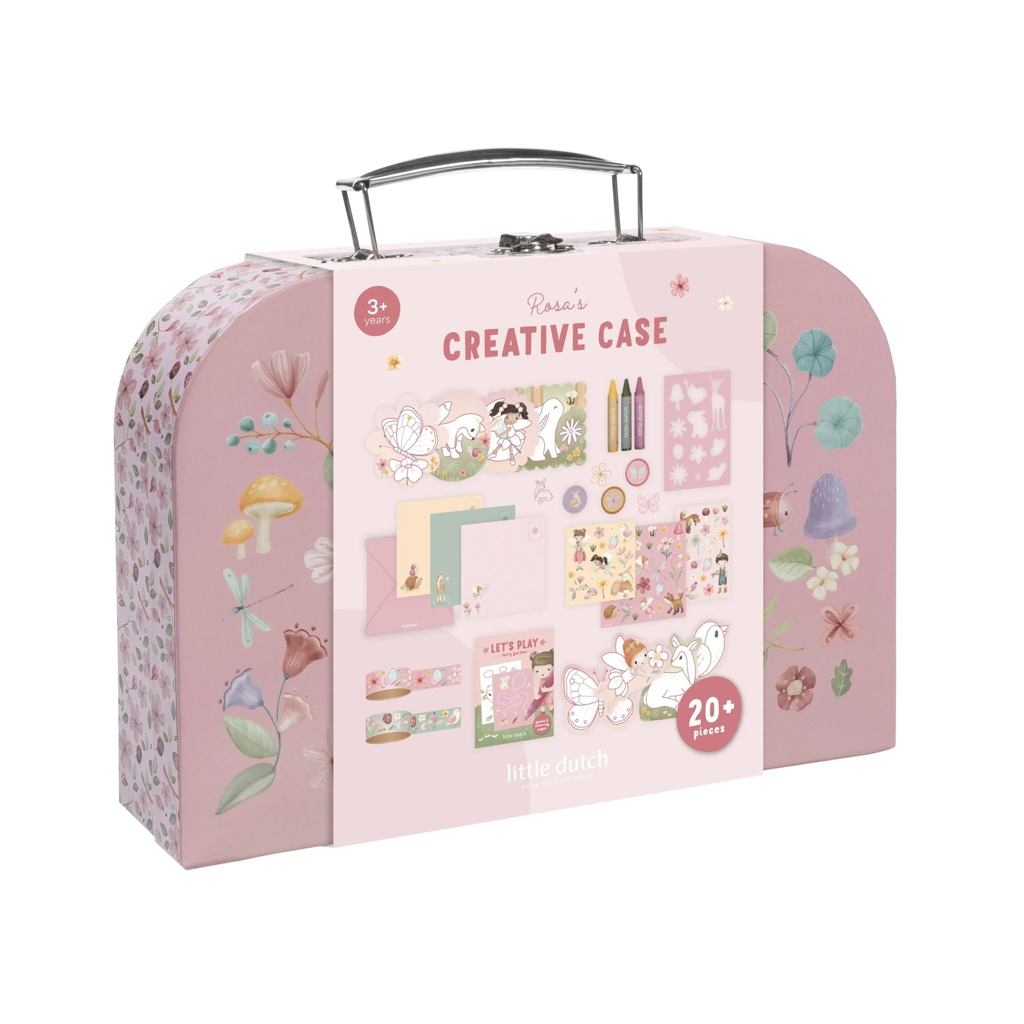 LITTLE DUTCH. Creativity suitcase Rosa Fairy Garden