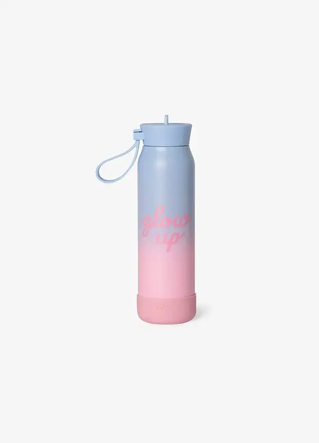 Citron Small Water Bottle 350ml - Glow Up Blue Pink 