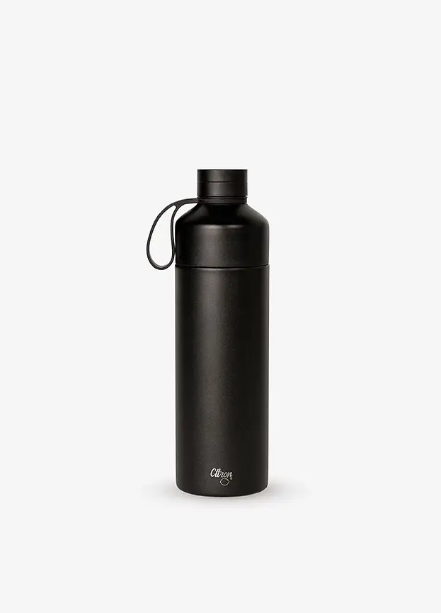 Citron Duo Sip Thermal Water Bottle 750ml - Black 