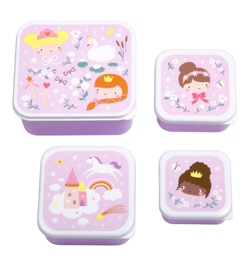 A Little Lovely Lunch & snack box set: Princesses