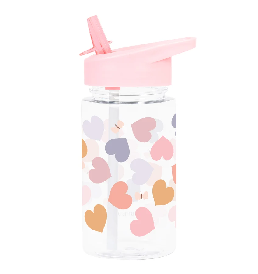 A Little Lovely Drink bottle: Hearts