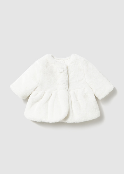 Mayoral Fur coat Natural