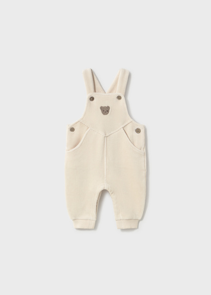 Mayoral Corduroy dungaree white