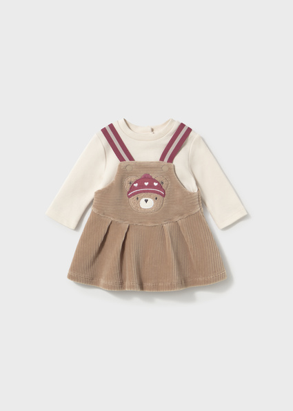 Mayoral Dungaree skirt Almond