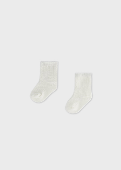 Mayoral Dressy socks set Natural