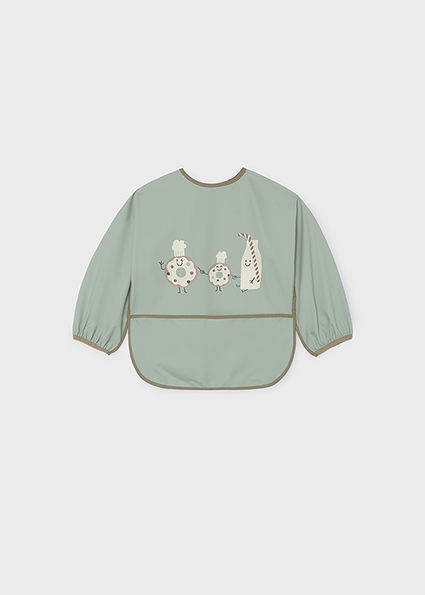 Mayoral bib with sleeves Marbled