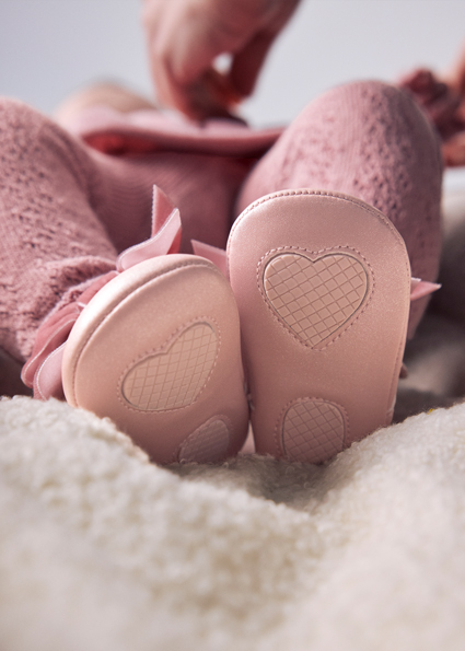 Mayoral Bow buckle shoes Pink