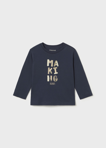 Mayoral L/s basic t-shirt Blue Lg