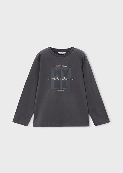 Mayoral L/s basic t-shirt Blackboard Lg