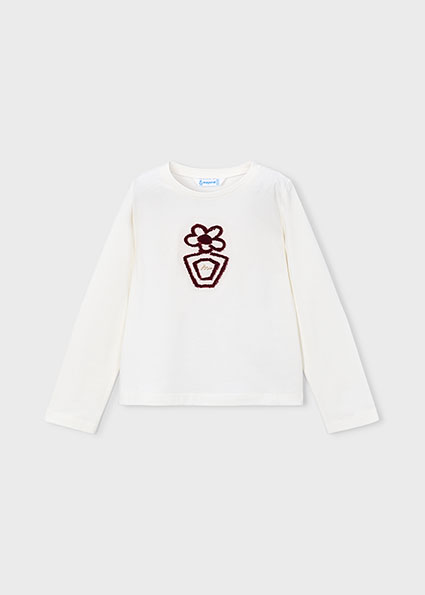Mayoral L/s basic t-shirt Natural Lg