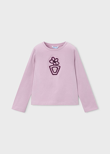 Mayoral L/s basic t-shirt Mauve Lg