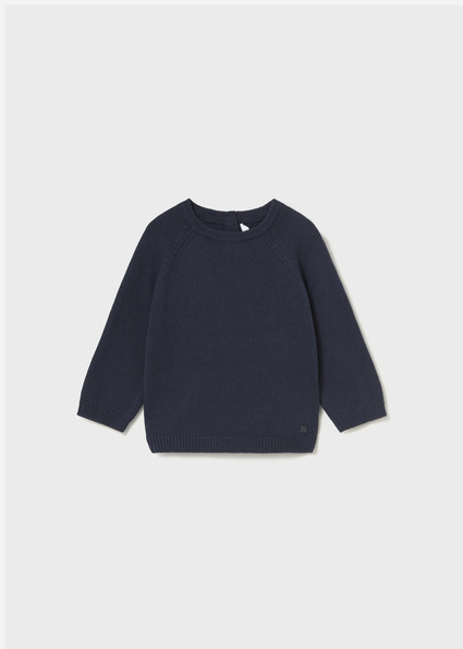 Mayoral Basic crew neck jumper Blue Lg