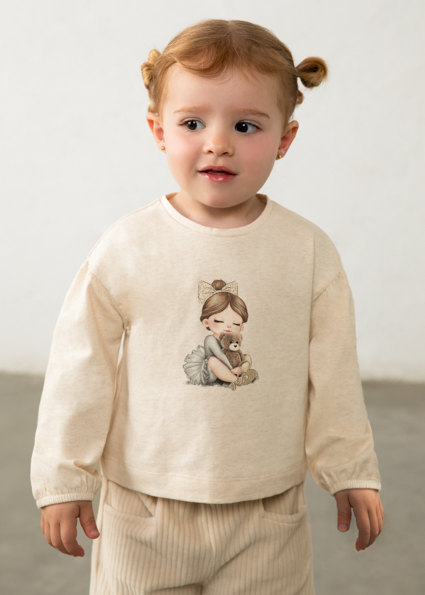 Mayoral L/s graphic t-shirt H. Milk Lg