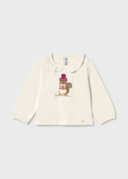 Mayoral L/s shirt dress Natur-rasp Lg