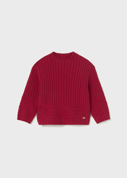 Mayoral Textured jumper Red Lg