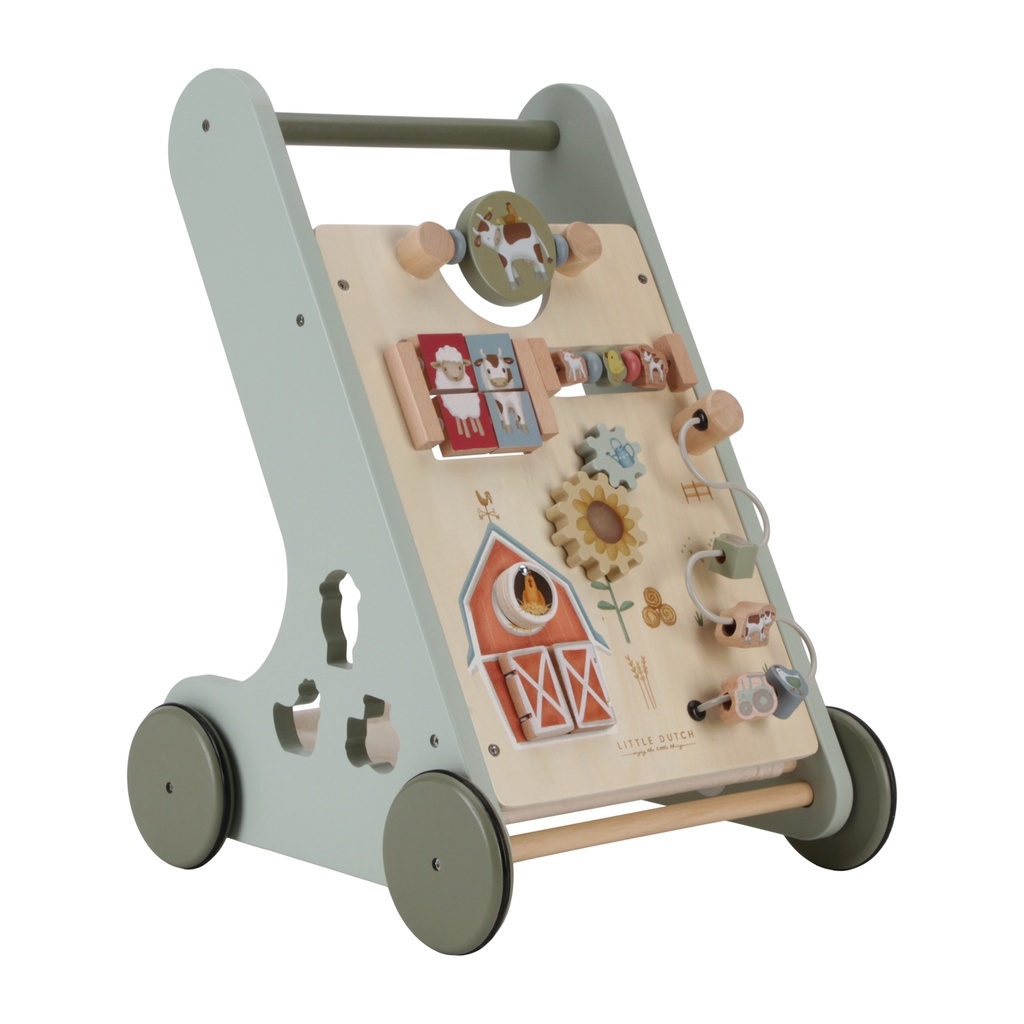 Little Dutch Activity Baby Walker - Farm Edition 