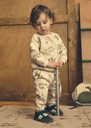 Mayoral Patterned pants Light Taup Lg