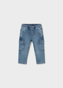 Mayoral Soft denim cargo pants Light Lg A