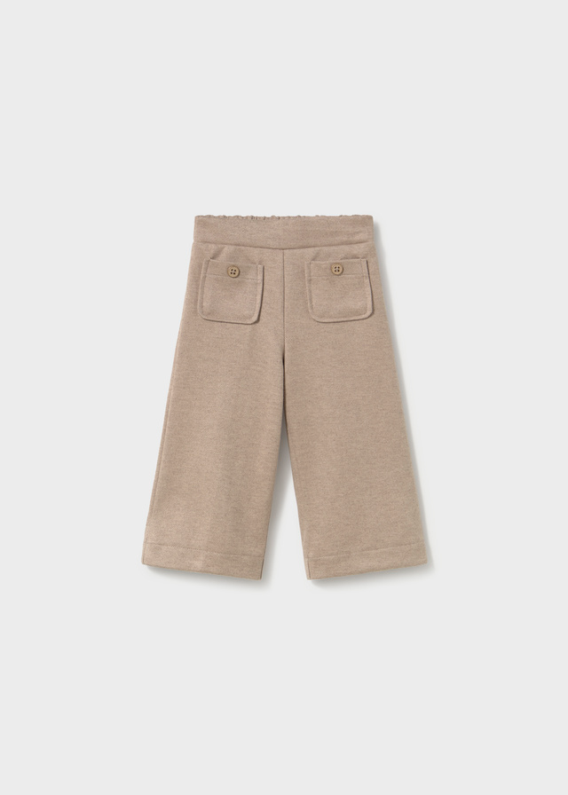 Mayoral Twill knit trousers Walnut Lg