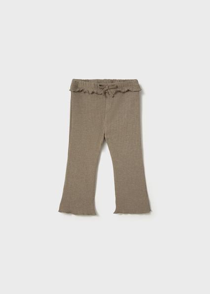 Mayoral Ribbed flare leggings brown vi Lg