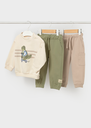 Mayoral 3 pcs pullover tracksuit Bayleaf Lg