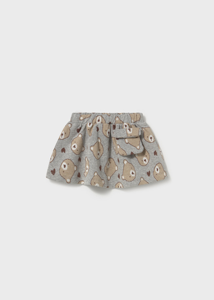 Mayoral Jacquard knit skirt w/ pocket Heather gr Lg