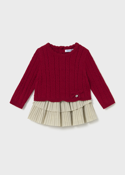 Mayoral Skirt set Red Lg