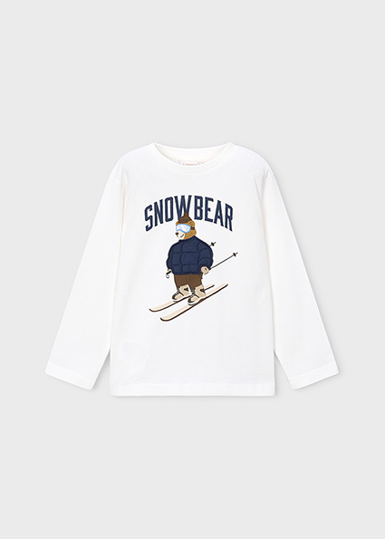 Mayoral L/s t-shirt Ivory Lg