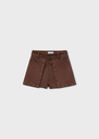 Mayoral Faux-suede shorts Chestnut Lg