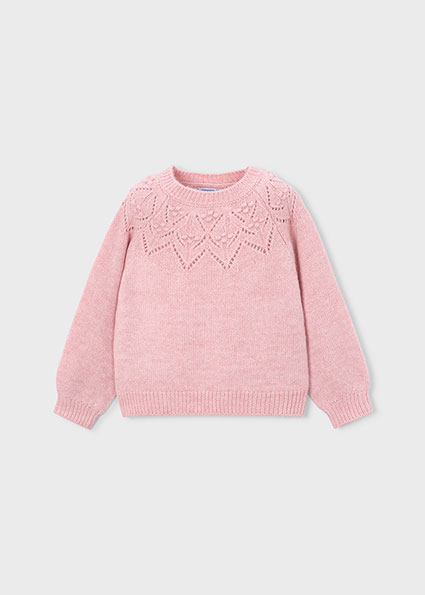 Mayoral Openwork details sweater Pastel Mix Lg