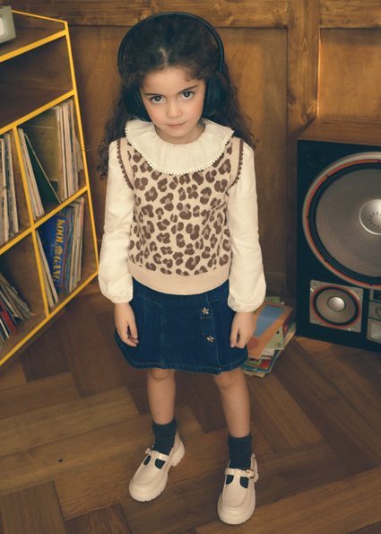 Mayoral Knitting vest Chestnut Lg