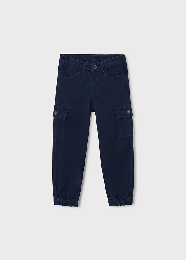 Mayoral Structured cargo pants Blue Lg