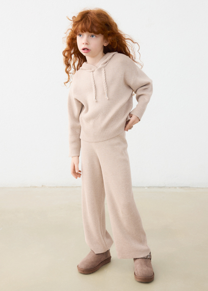 Mayoral Long knit trousers set seed Lg