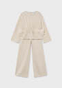 Mayoral Knit pants set Beige vigo Lg