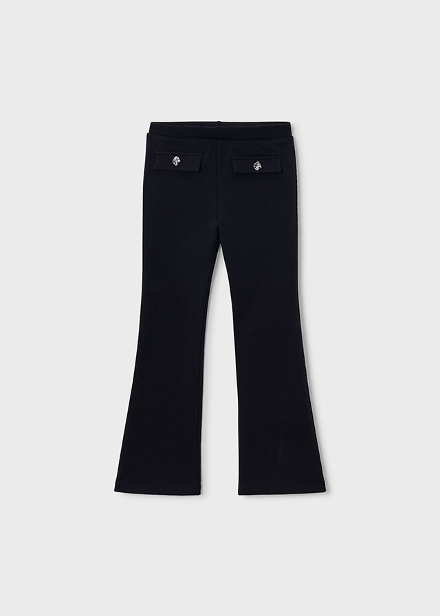 Mayoral Fleece flare leggings Black Lg